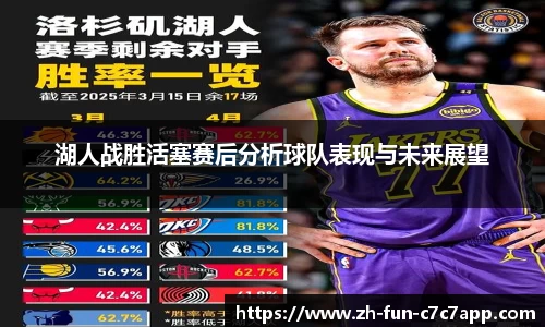 湖人战胜活塞赛后分析球队表现与未来展望